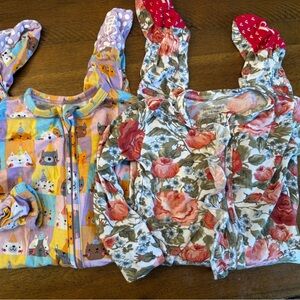 Lot 2 bamboo footies 3-6 months